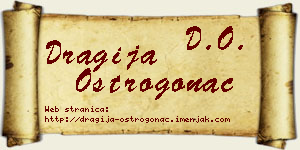 Dragija Ostrogonac vizit kartica